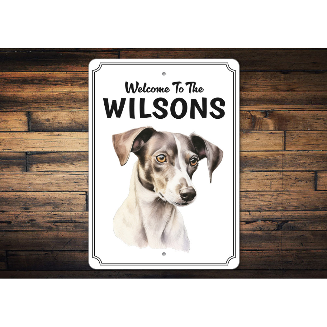 Italian Greyhound Welcome To Personalized Sign