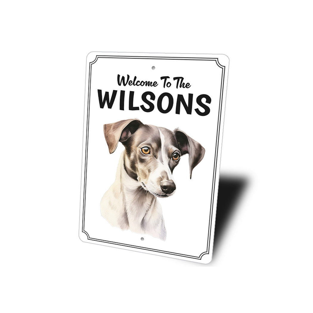 Italian Greyhound Welcome To Personalized Sign