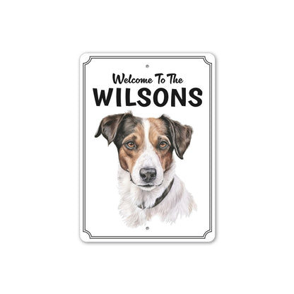 Jack Russell Terrier Welcome To Personalized Sign