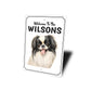Japanese Chin Welcome To Personalized Sign