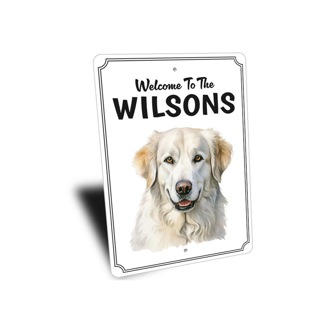 Kuvasz Welcome To Personalized Sign