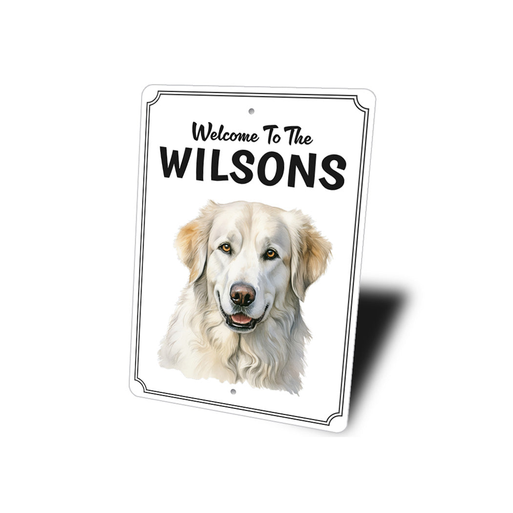 Kuvasz Welcome To Personalized Sign