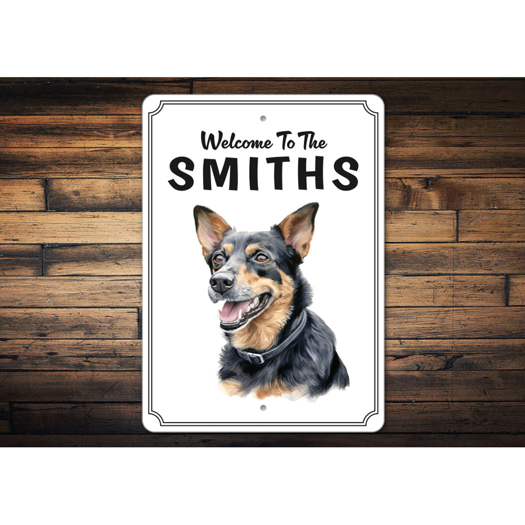 Lancashire Heeler Welcome To Personalized Sign