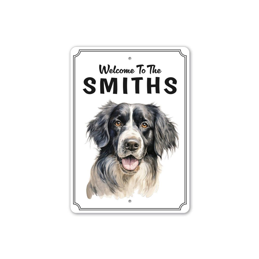 Landseer Welcome To Personalized Sign