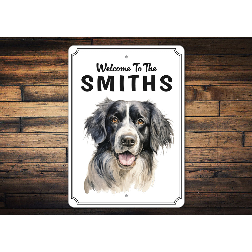 Landseer Welcome To Personalized Sign