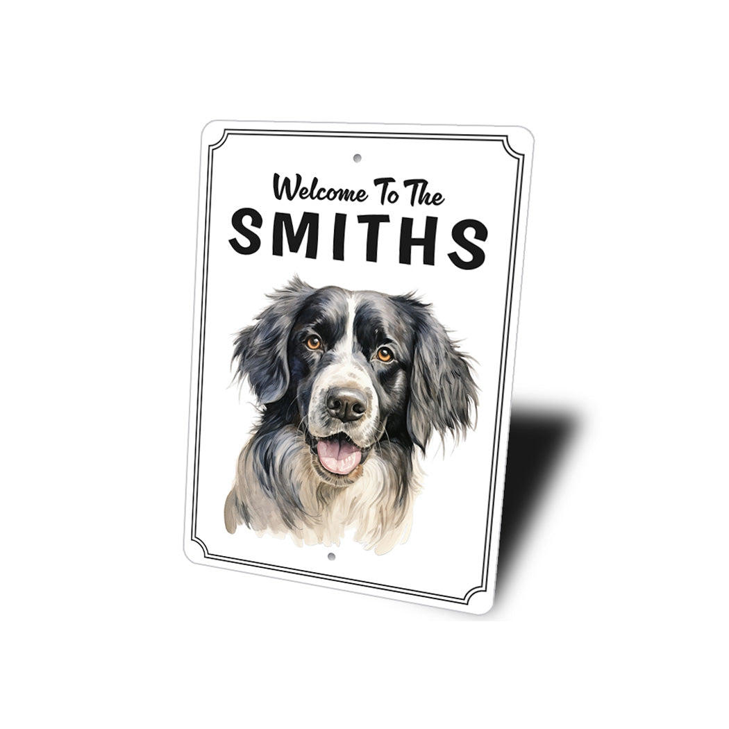 Landseer Welcome To Personalized Sign