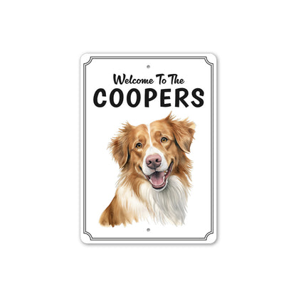 Nova Scotia Duck Tolling Retriever Welcome Sign