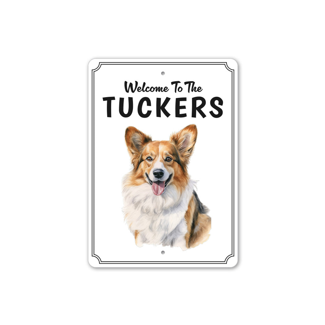 Pembroke Welsh Corgi Welcome To Sign