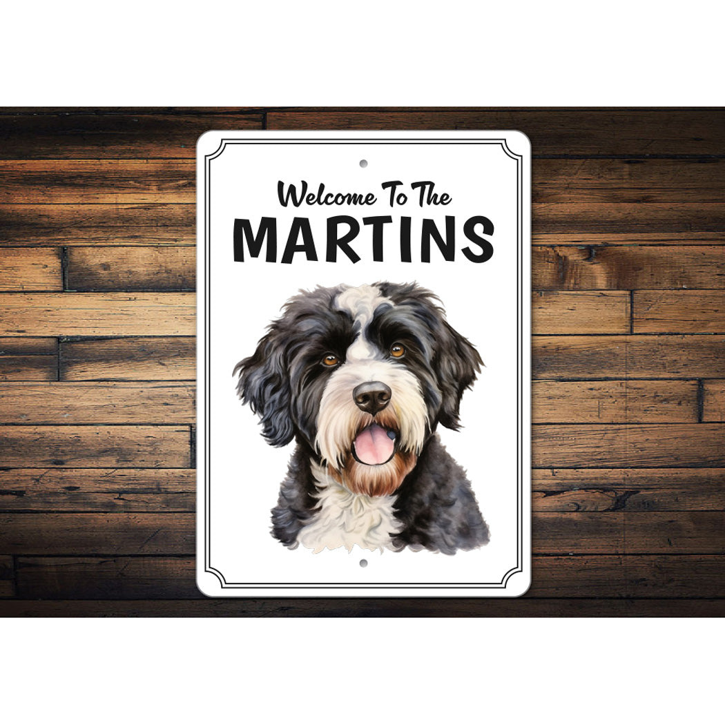 Portuguese Water Dog Welcome To Sign