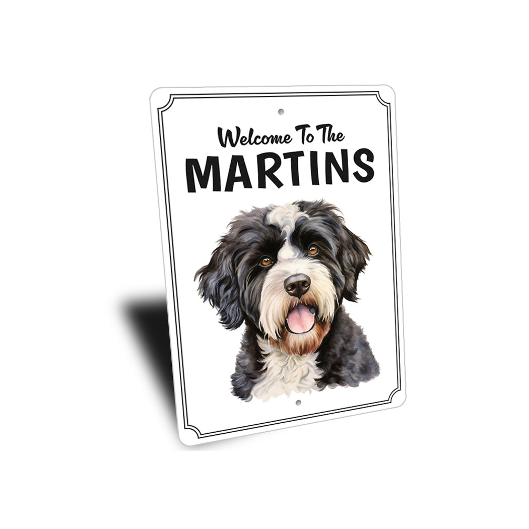 Portuguese Water Dog Welcome To Sign