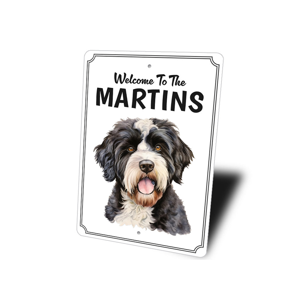 Portuguese Water Dog Welcome To Sign