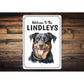 Rottweiler Welcome To Personalized Sign