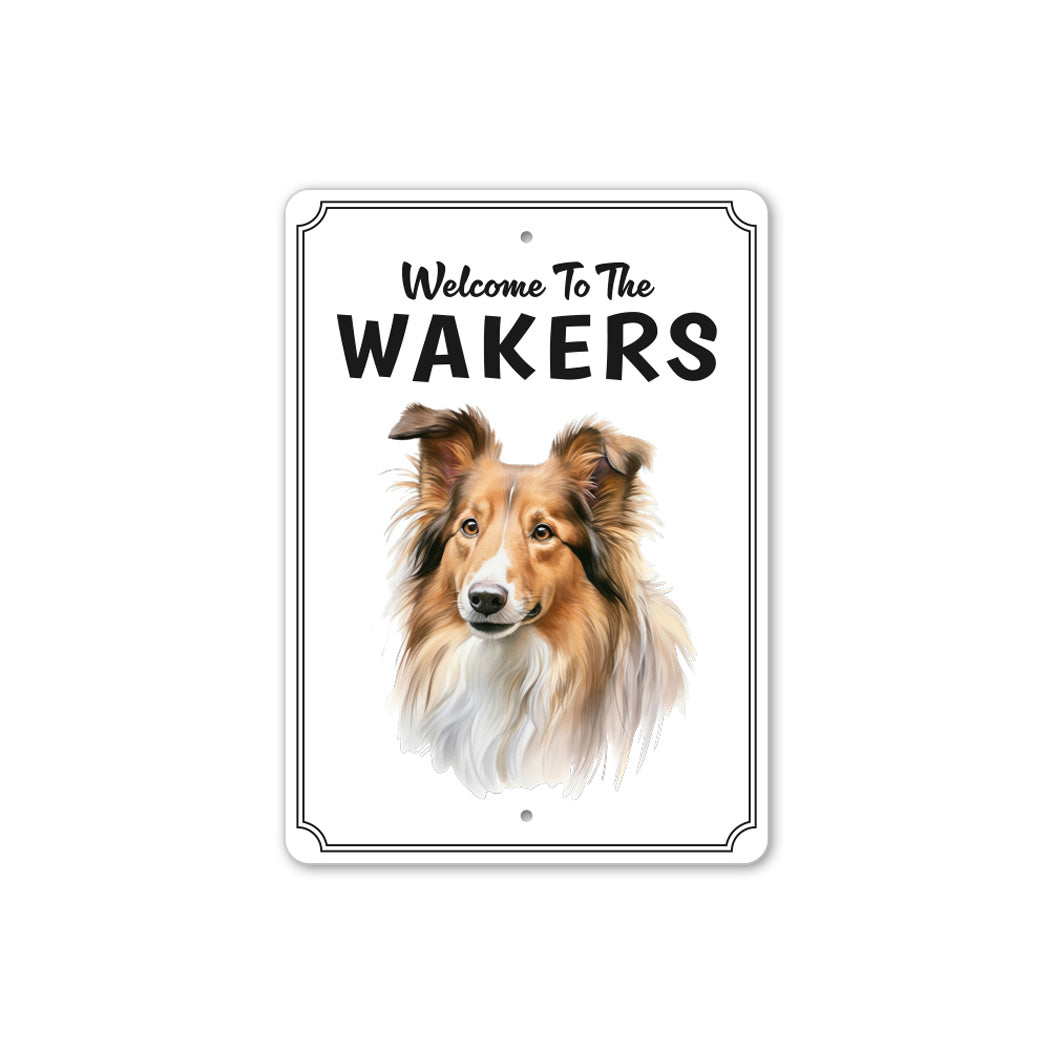 Shetland Sheepdog Welcome To Sign