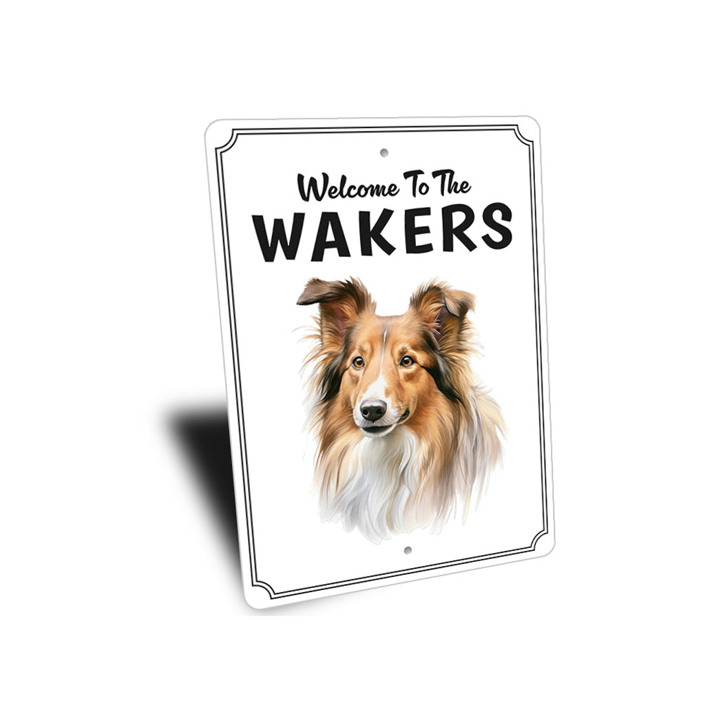 Shetland Sheepdog Welcome To Sign