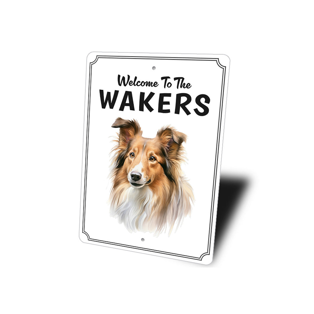 Shetland Sheepdog Welcome To Sign