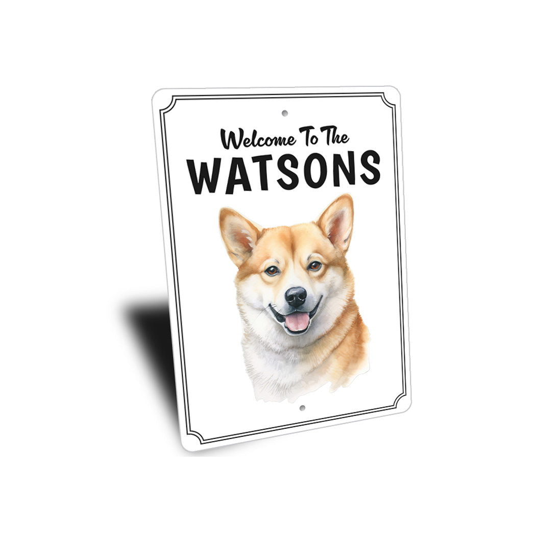 Shiba Inu Welcome To Personalized Sign