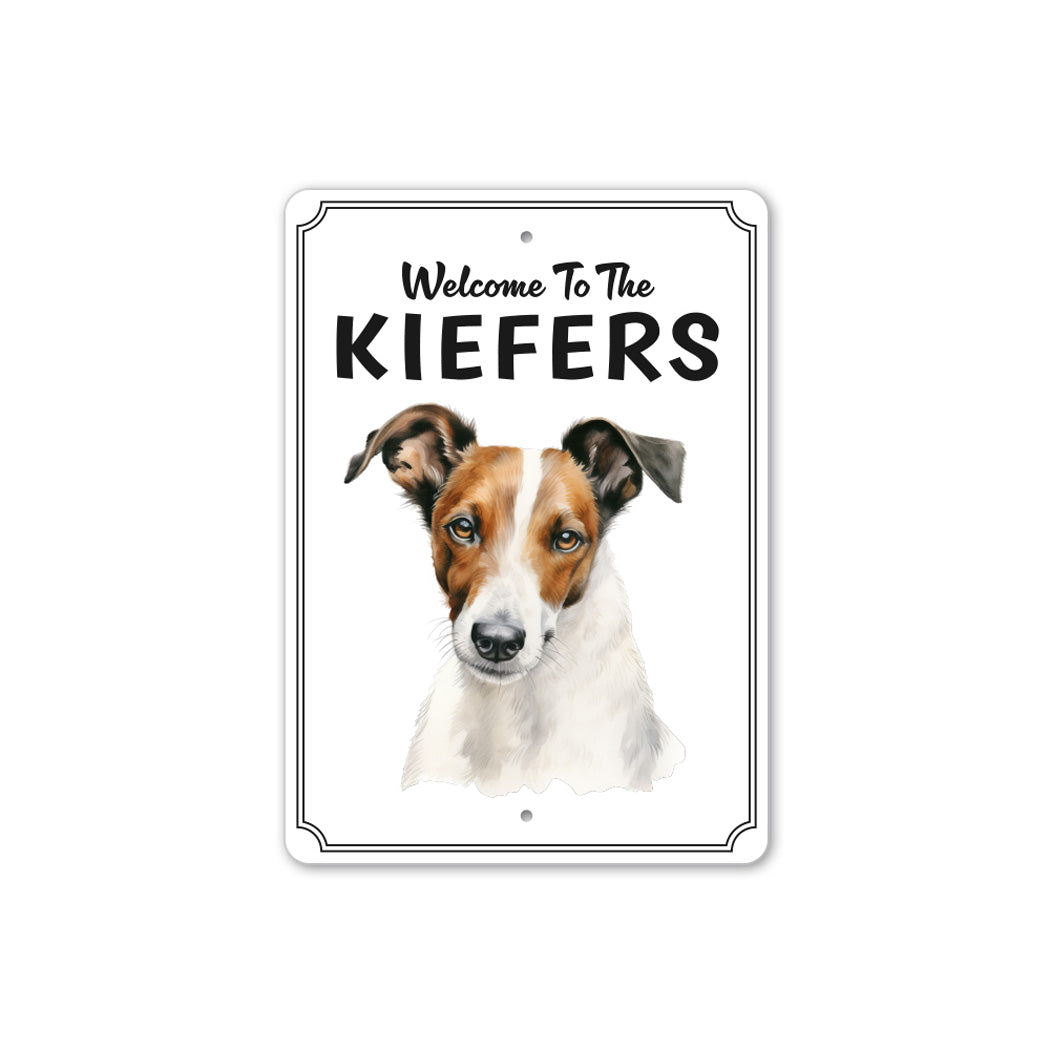 Smooth Fox Terrier Welcome To Custom Sign