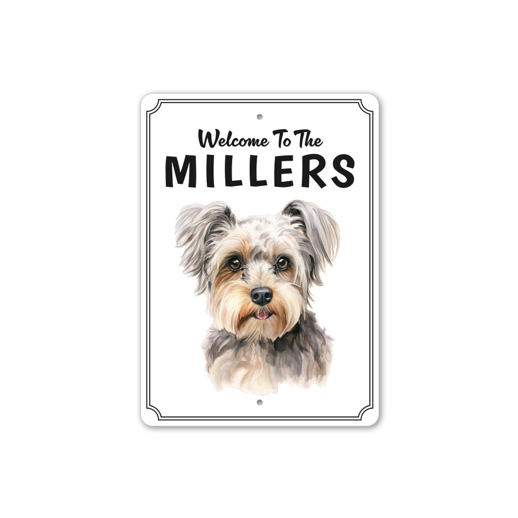 Yorkshire Terrier Welcome To Personalized Sign