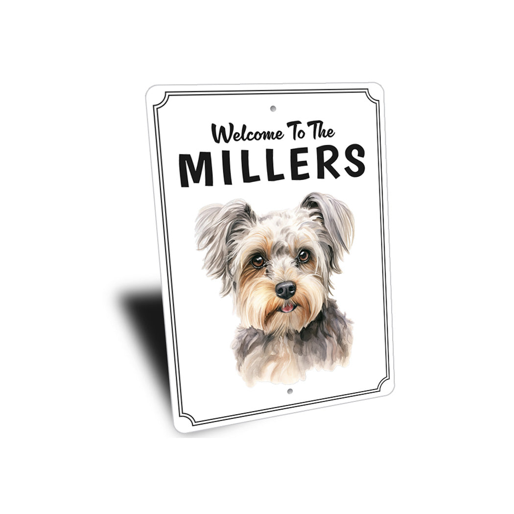 Yorkshire Terrier Welcome To Personalized Sign