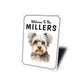 Yorkshire Terrier Welcome To Personalized Sign