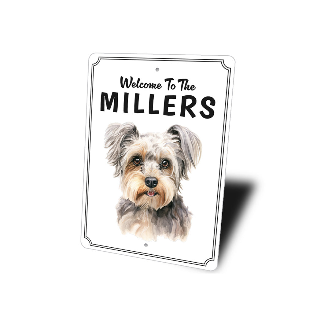 Yorkshire Terrier Welcome To Personalized Sign