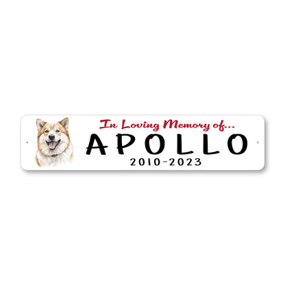 Akita Inu In Loving Memory Pet Sign