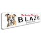 American Staffordshire Terrier In Loving Memory Pet Sign