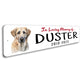 Anatolian Shepherd Dog In Loving Memory Pet Sign