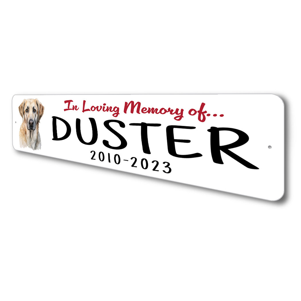 Anatolian Shepherd Dog In Loving Memory Pet Sign