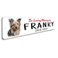 Australian Terrier In Loving Memory Pet Sign