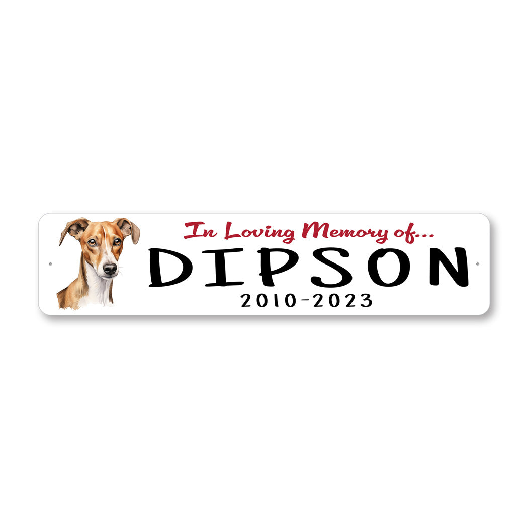 Azawakh In Loving Memory Pet Sign