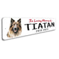 Belgian Tervuren In Loving Memory Pet Sign