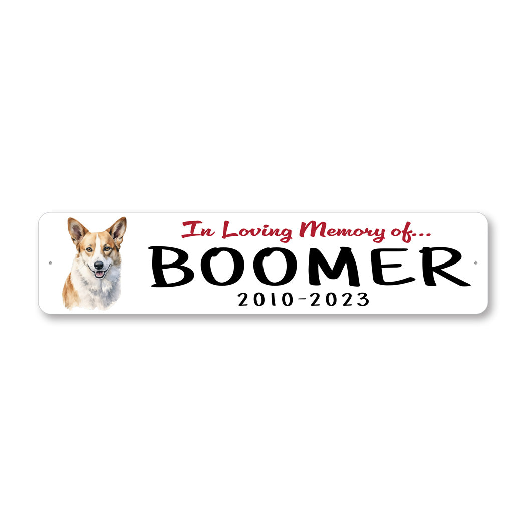 Canaan Dog In Loving Memory Pet Sign