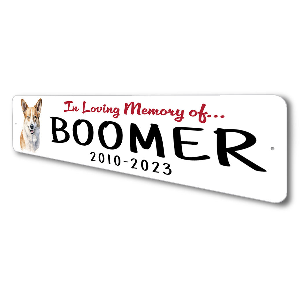 Canaan Dog In Loving Memory Pet Sign