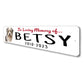 Catalan Sheepdog In Loving Memory Pet Sign