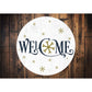 Welcome Snowflake Christmas Sign