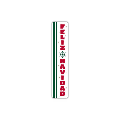 Feliz Navidad Snowflake Christmas Sign