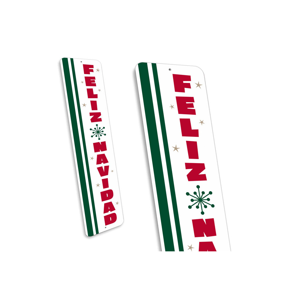 Feliz Navidad Snowflake Christmas Sign