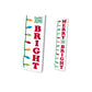 Christmas Lights Merry and Bright Sign