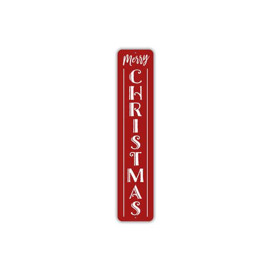 Merry Christmas Holiday Metal Sign