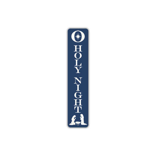 O Holy Night Nativity Christmas Metal Sign