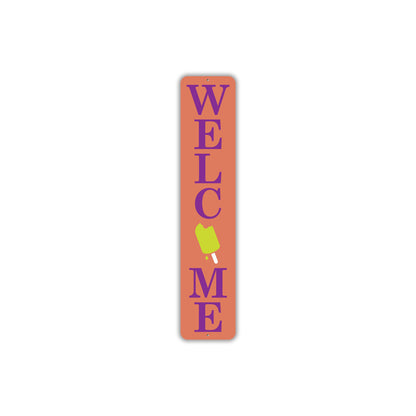 Welcome Popsicle Summer Sign