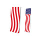 American Wavy Flag Design Sign