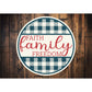 Faith Family Freedom Plaid Pattern Sign