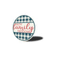 Faith Family Freedom Plaid Pattern Sign