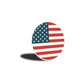USA Flag Circular Metal Sign