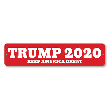 Trump 2024 Keep America Great Metal Sign