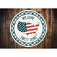 USA Flag My Home Sweet Home Sign
