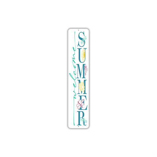 Welcome Summer Flowers Sign