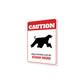 Patrolled By Afghan Hound Caution Sign
